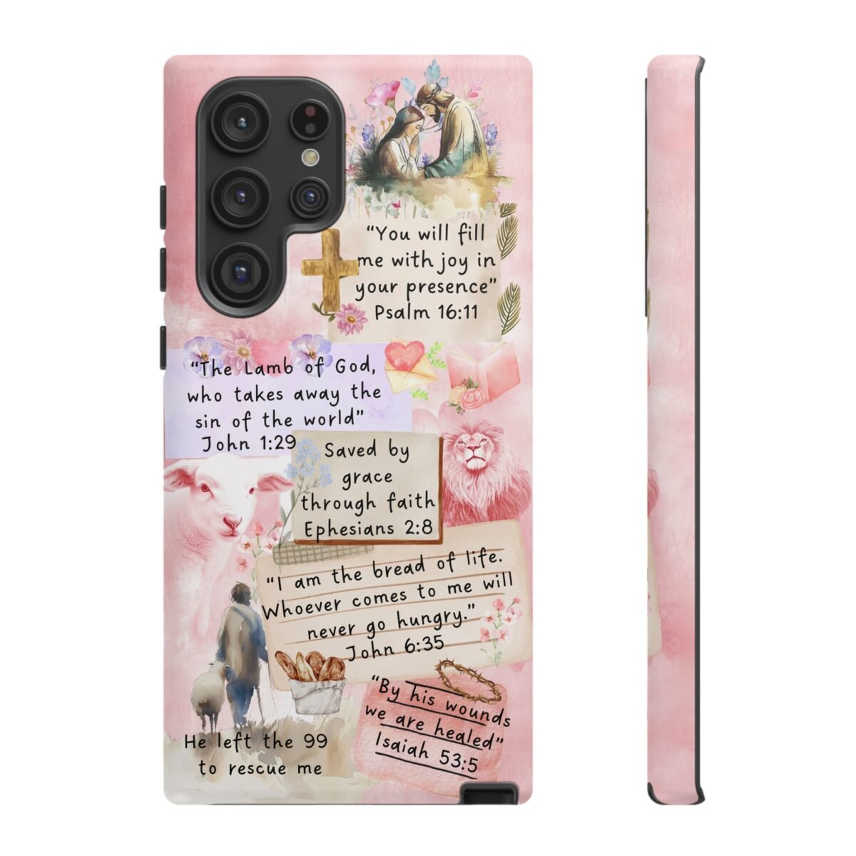 Christian Bible Verse Phone Case Christian Collage Phone Case Faith Phone Casing iPhone Samsung Galaxy Google Pixel iPhone 16 Phone Cover