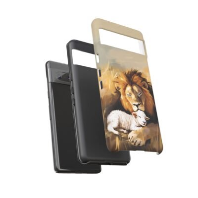 Copy of Lion and the Lamb Christian Phone Case iPhone Samsung Galaxy Google Pixel Faith in Jesus God Phone Cover Christian Inspired Gift Phone Case