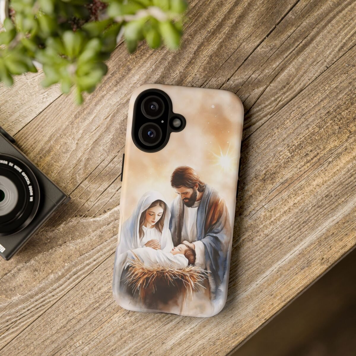 Nativity Phone Case Christian Phone Case Christmas Phone Casing iPhone Samsung Galaxy Google Pixel Phone Cover Faith Jesus Mary and Joseph