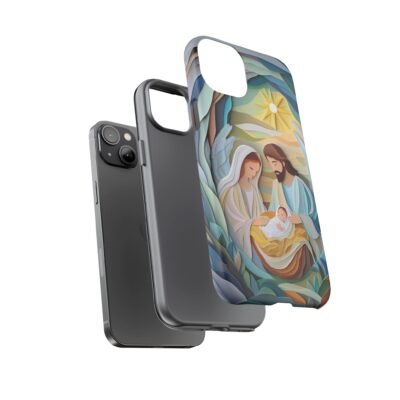 Nativity Phone Case Christian Phone Case Paper Cut 3D Effect Christmas Phone Casing iPhone Samsung Galaxy Google Pixel Faith Phone Cover