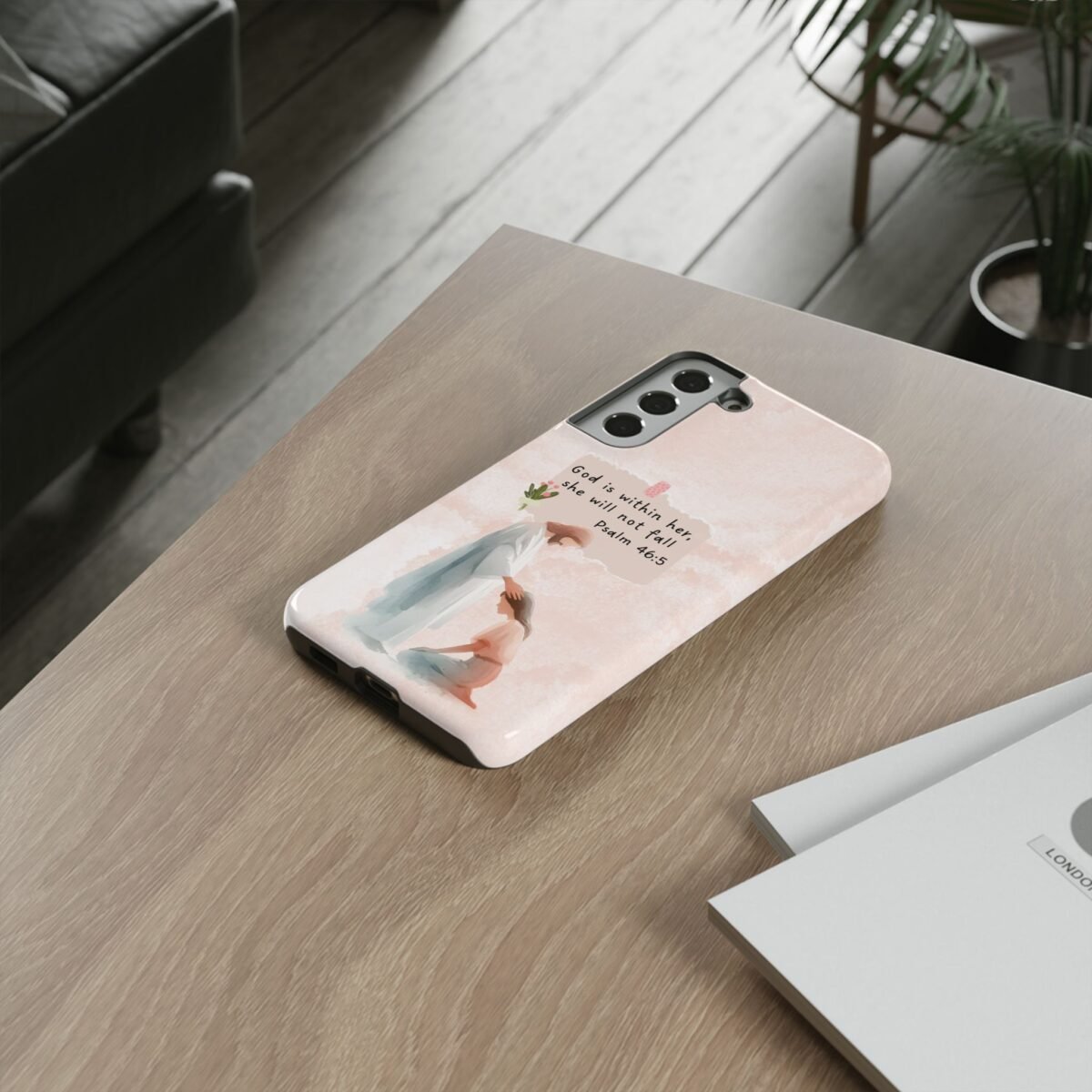 Christian Bible Verse Phone Case God is Within Her Psalm 46 5 Phone Case iPhone 16 15 14 13 12 Pro Max Samsung S24 S23 S22 S21 Plus Ultra