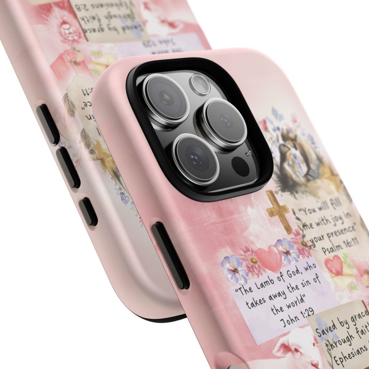 Christian Bible Verse Phone Case Christian Collage Phone Case Faith Phone Casing iPhone Samsung Galaxy Google Pixel iPhone 16 Phone Cover