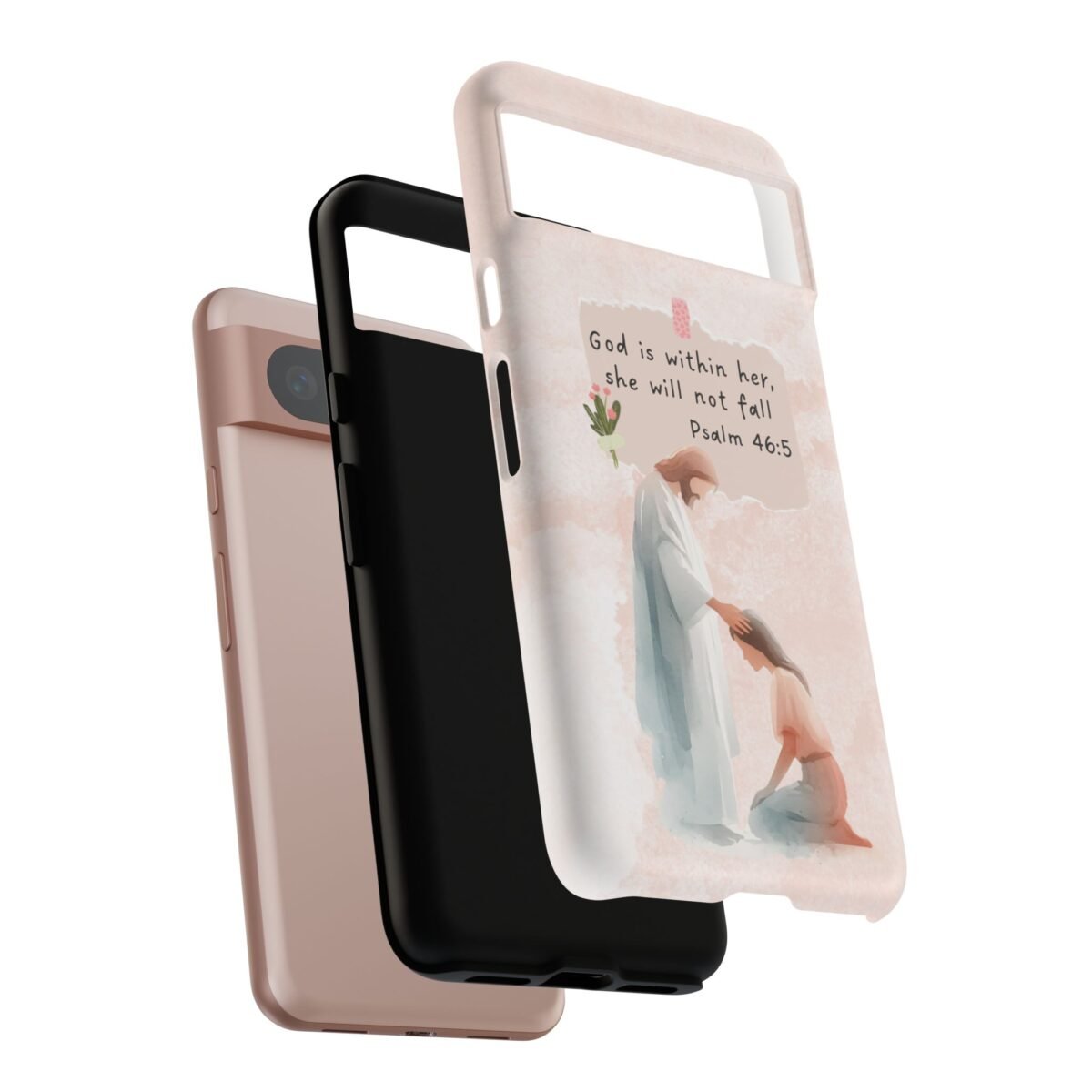 Christian Bible Verse Phone Case God is Within Her Psalm 46 5 Phone Case iPhone 16 15 14 13 12 Pro Max Samsung S24 S23 S22 S21 Plus Ultra