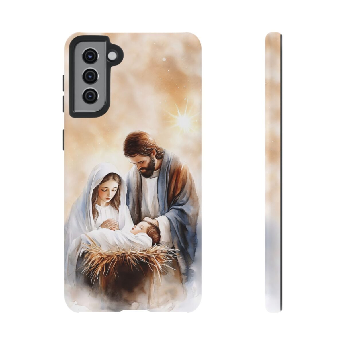 Nativity Phone Case Christian Phone Case Christmas Phone Casing iPhone Samsung Galaxy Google Pixel Phone Cover Faith Jesus Mary and Joseph