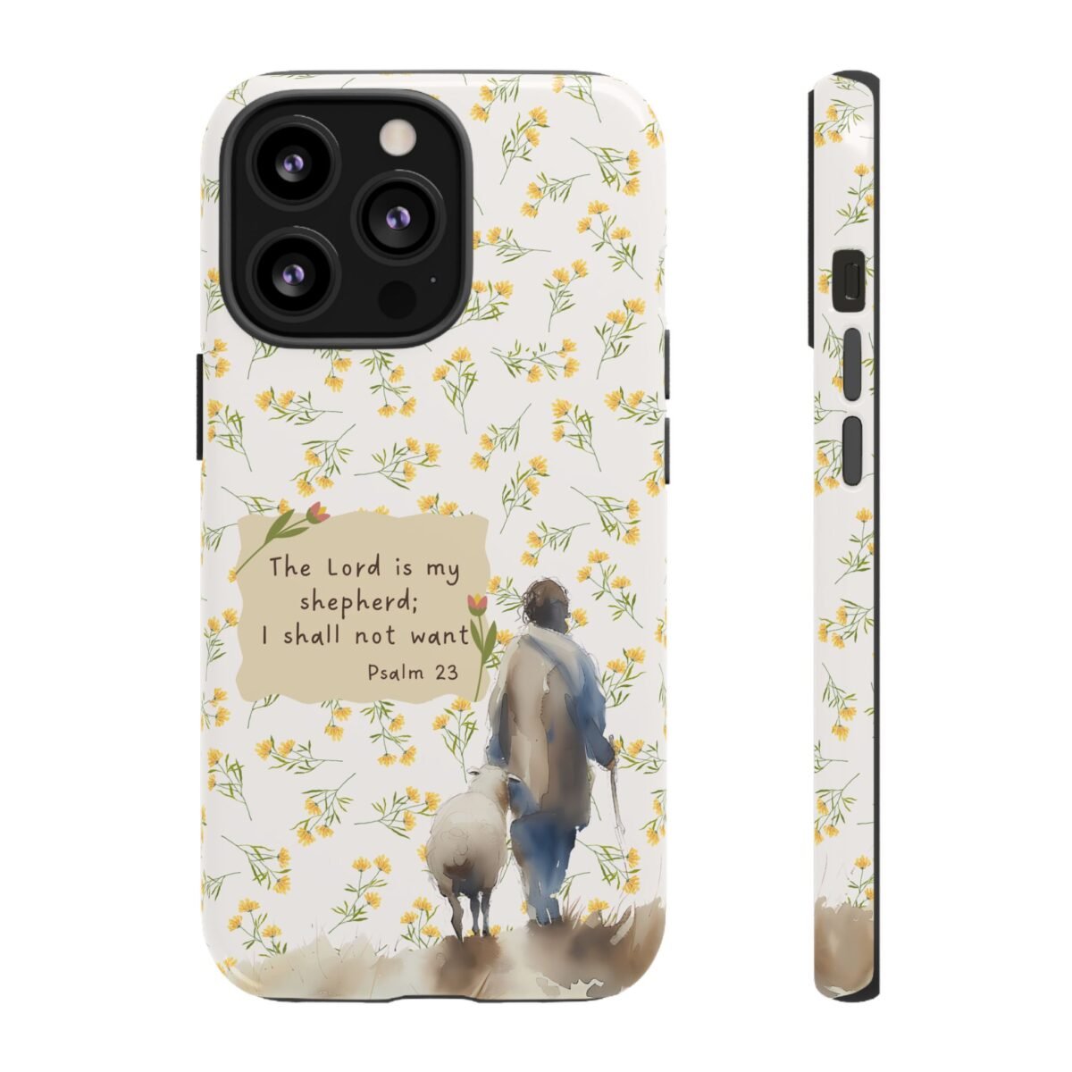 Christian Verse Phone Case The Lord is my Shepherd Psalm 23 Phone Case iPhone 16 15 14 13 12 Pro Max Samsung S24 S23 S22 S21 Plus Ultra