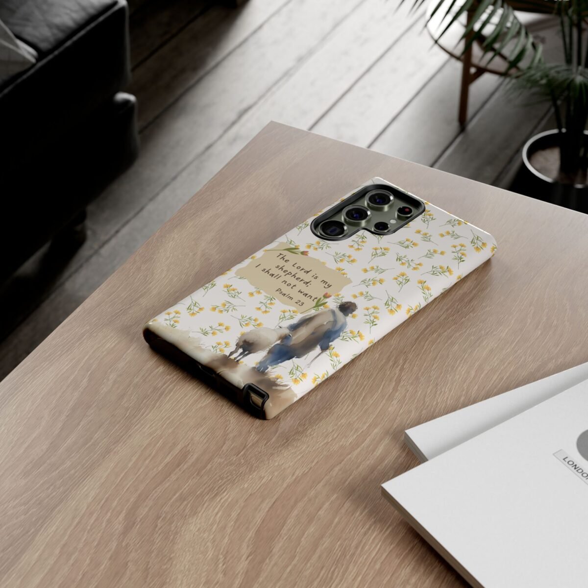 Christian Verse Phone Case The Lord is my Shepherd Psalm 23 Phone Case iPhone 16 15 14 13 12 Pro Max Samsung S24 S23 S22 S21 Plus Ultra