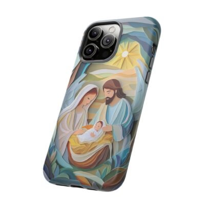 Nativity Phone Case Christian Phone Case Paper Cut 3D Effect Christmas Phone Casing iPhone Samsung Galaxy Google Pixel Faith Phone Cover