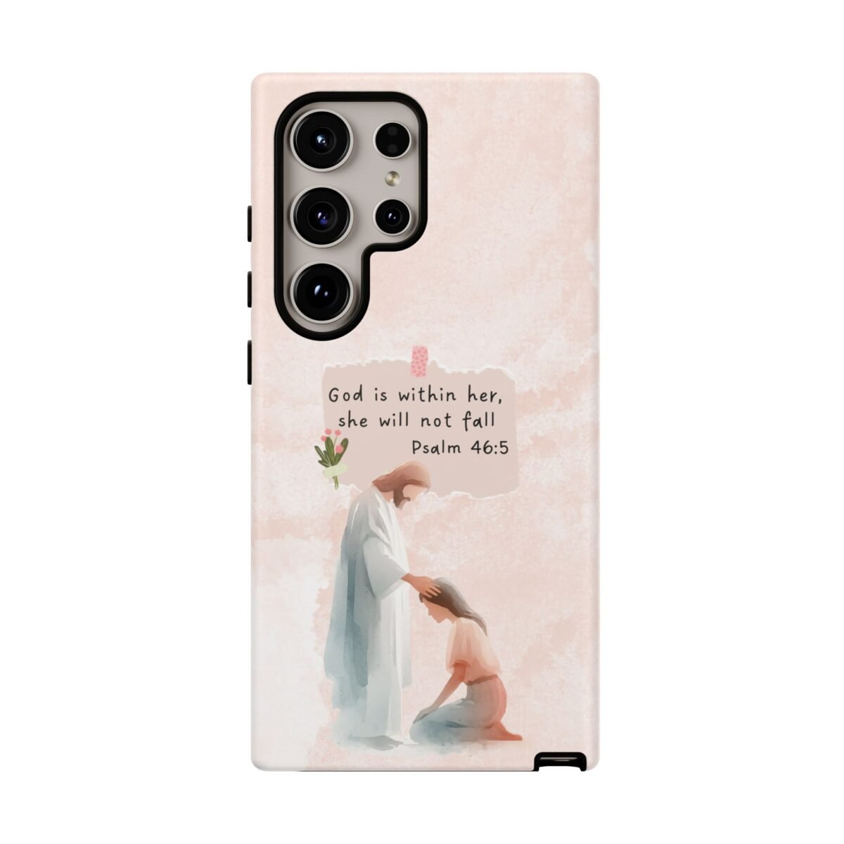Christian Bible Verse Phone Case God is Within Her Psalm 46 5 Phone Case iPhone 16 15 14 13 12 Pro Max Samsung S24 S23 S22 S21 Plus Ultra