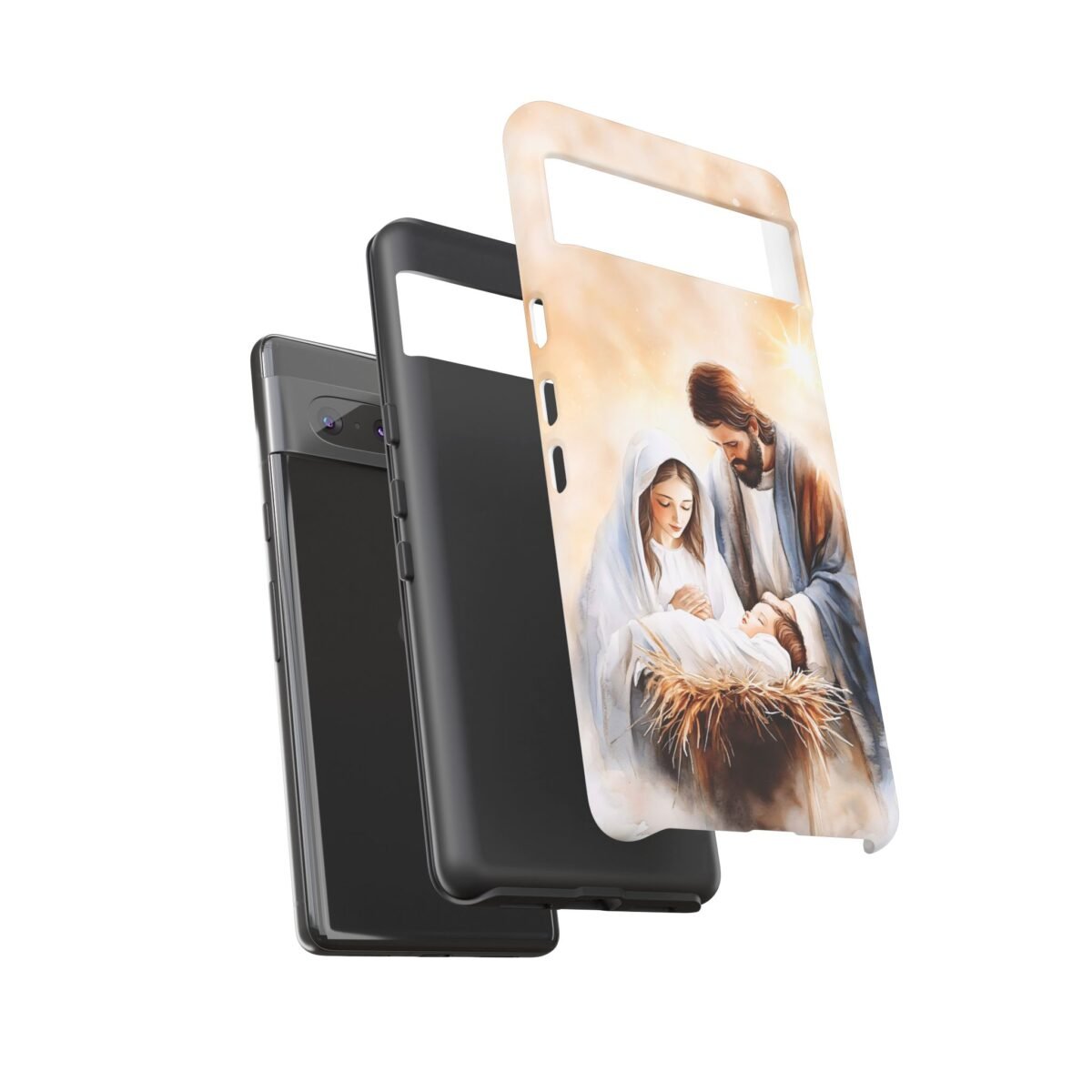 Nativity Phone Case Christian Phone Case Christmas Phone Casing iPhone Samsung Galaxy Google Pixel Phone Cover Faith Jesus Mary and Joseph