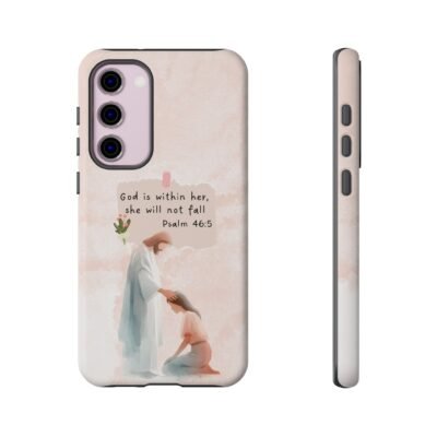 Christian Bible Verse Phone Case God is Within Her Psalm 46 5 Phone Case iPhone 16 15 14 13 12 Pro Max Samsung S24 S23 S22 S21 Plus Ultra