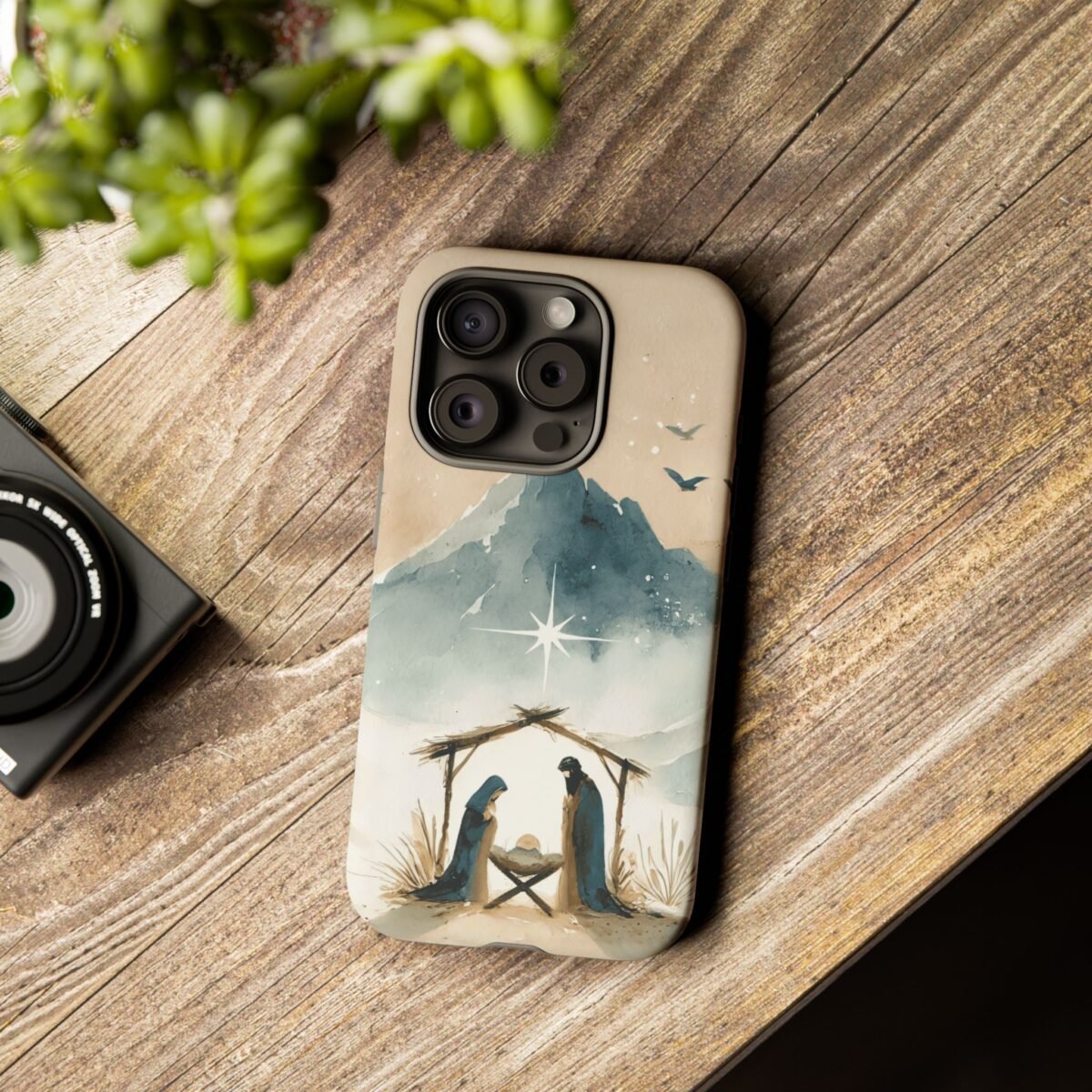 Nativity Phone Case Christian Phone Case Christmas Phone Casing iPhone Samsung Galaxy Google Pixel Phone Cover Faith Jesus Mary and Joseph