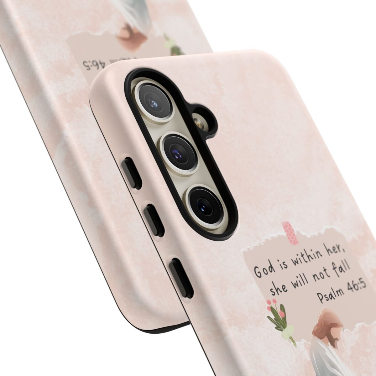 Christian Bible Verse Phone Case God is Within Her Psalm 46 5 Phone Case iPhone 16 15 14 13 12 Pro Max Samsung S24 S23 S22 S21 Plus Ultra
