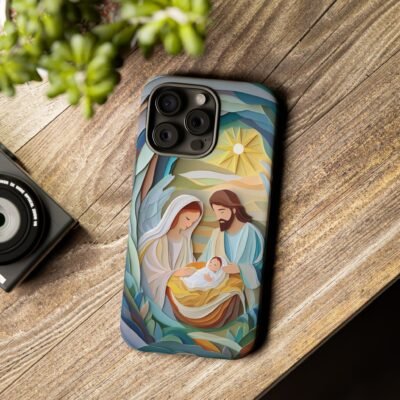 Nativity Phone Case Christian Phone Case Paper Cut 3D Effect Christmas Phone Casing iPhone Samsung Galaxy Google Pixel Faith Phone Cover