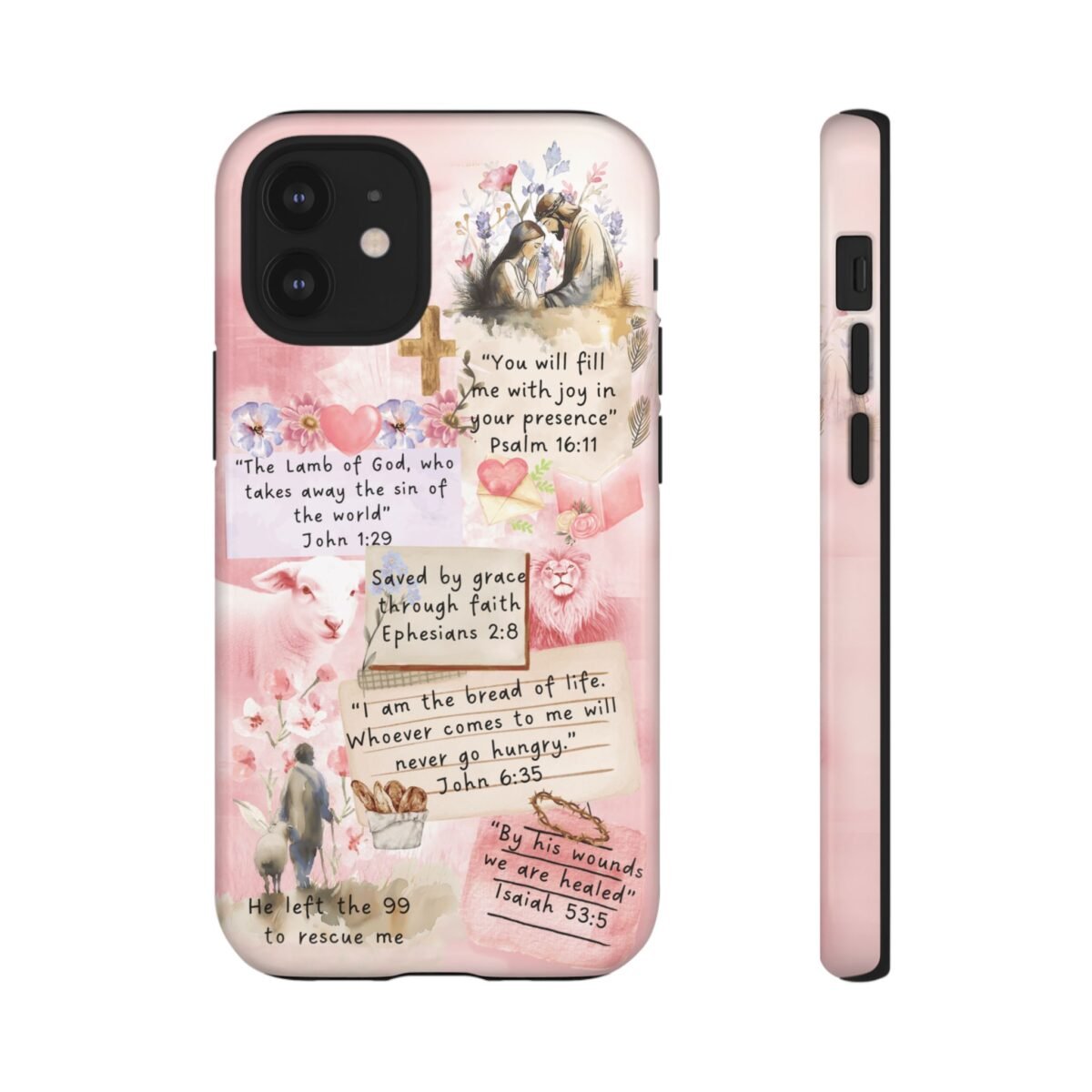 Christian Bible Verse Phone Case Christian Collage Phone Case Faith Phone Casing iPhone Samsung Galaxy Google Pixel iPhone 16 Phone Cover