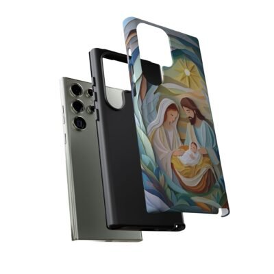 Nativity Phone Case Christian Phone Case Paper Cut 3D Effect Christmas Phone Casing iPhone Samsung Galaxy Google Pixel Faith Phone Cover