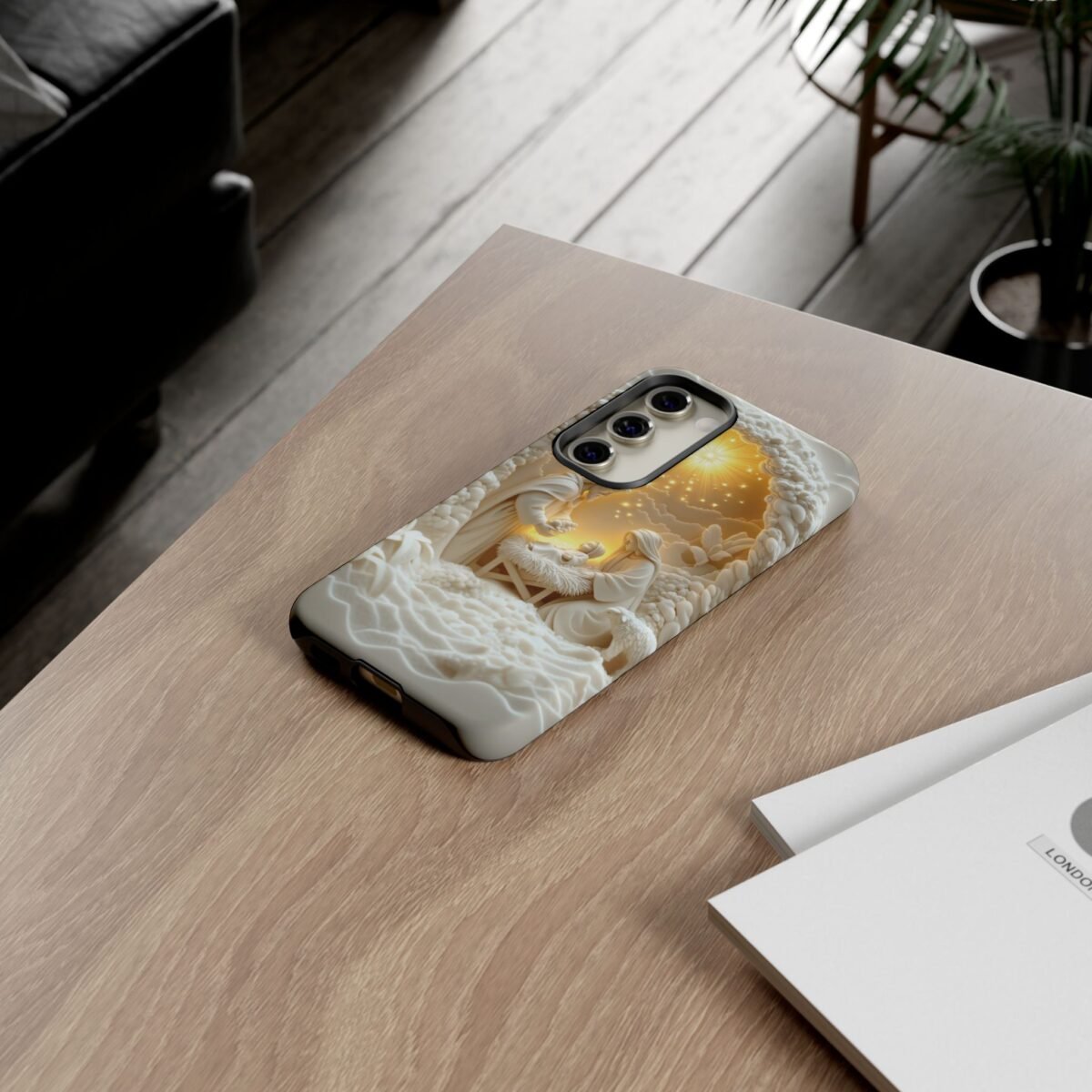 Nativity Phone Case Christian Phone Case 3D Effect Christmas Phone Casing iPhone Samsung Galaxy Google Pixel Faith Jesus Mary Joseph Case