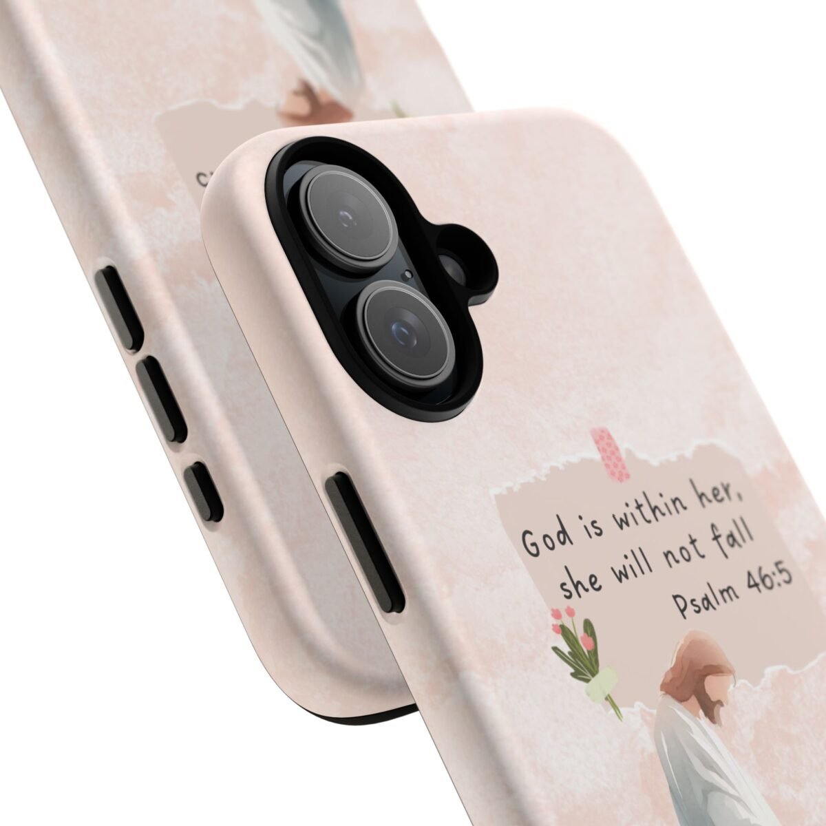 Christian Bible Verse Phone Case God is Within Her Psalm 46 5 Phone Case iPhone 16 15 14 13 12 Pro Max Samsung S24 S23 S22 S21 Plus Ultra