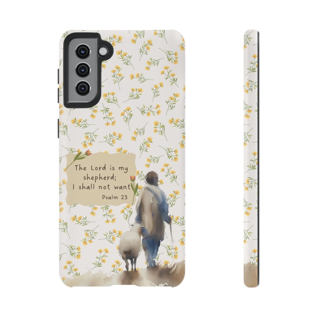 Christian Verse Phone Case The Lord is my Shepherd Psalm 23 Phone Case iPhone 16 15 14 13 12 Pro Max Samsung S24 S23 S22 S21 Plus Ultra