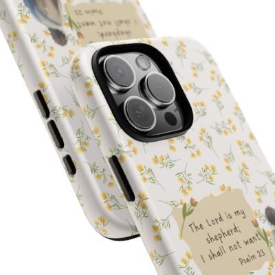 Christian Verse Phone Case The Lord is my Shepherd Psalm 23 Phone Case iPhone 16 15 14 13 12 Pro Max Samsung S24 S23 S22 S21 Plus Ultra