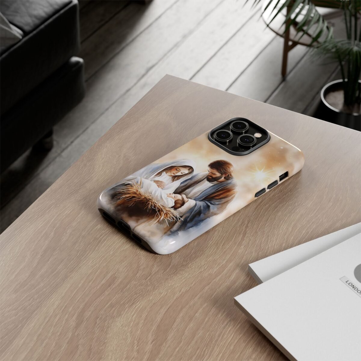 Nativity Phone Case Christian Phone Case Christmas Phone Casing iPhone Samsung Galaxy Google Pixel Phone Cover Faith Jesus Mary and Joseph