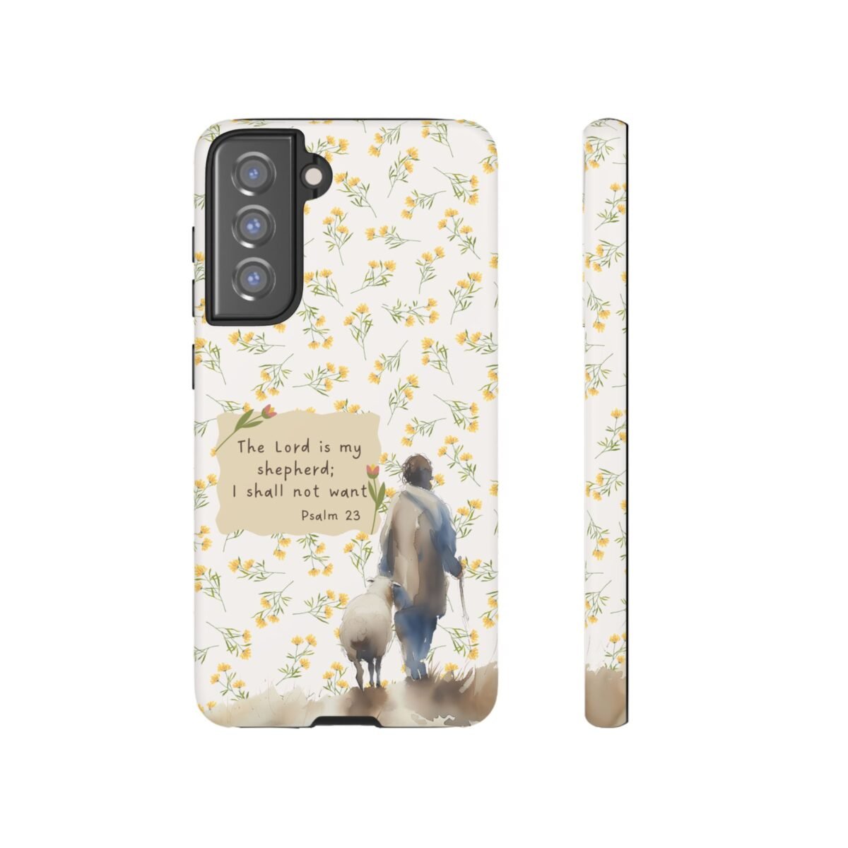 Christian Verse Phone Case The Lord is my Shepherd Psalm 23 Phone Case iPhone 16 15 14 13 12 Pro Max Samsung S24 S23 S22 S21 Plus Ultra