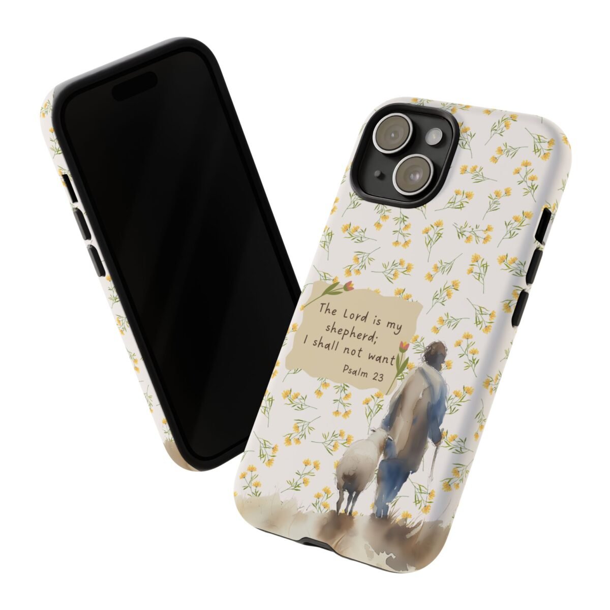 Christian Verse Phone Case The Lord is my Shepherd Psalm 23 Phone Case iPhone 16 15 14 13 12 Pro Max Samsung S24 S23 S22 S21 Plus Ultra