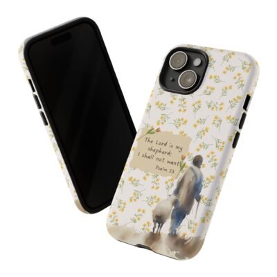 Christian Verse Phone Case The Lord is my Shepherd Psalm 23 Phone Case iPhone 16 15 14 13 12 Pro Max Samsung S24 S23 S22 S21 Plus Ultra