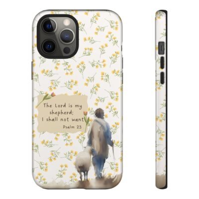 Christian Verse Phone Case The Lord is my Shepherd Psalm 23 Phone Case iPhone 16 15 14 13 12 Pro Max Samsung S24 S23 S22 S21 Plus Ultra