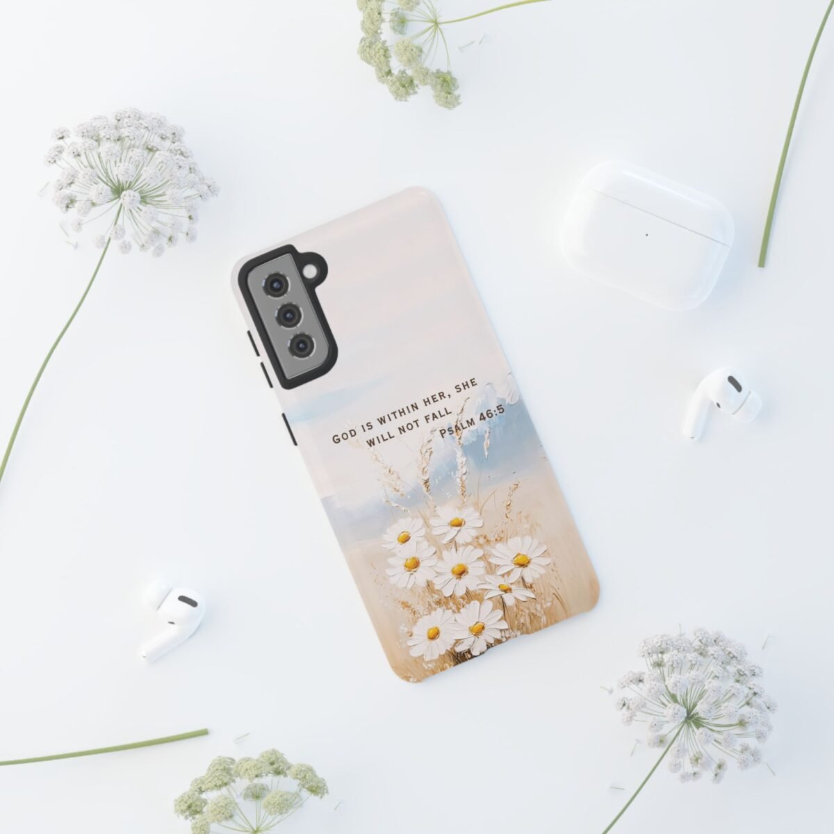Christian Bible Verse Phone Case Psalm 46 5 Psalm 23 Phone Case Faith Phone Casing iPhone Samsung Galaxy Google Pixel Phone Case iPhone 16