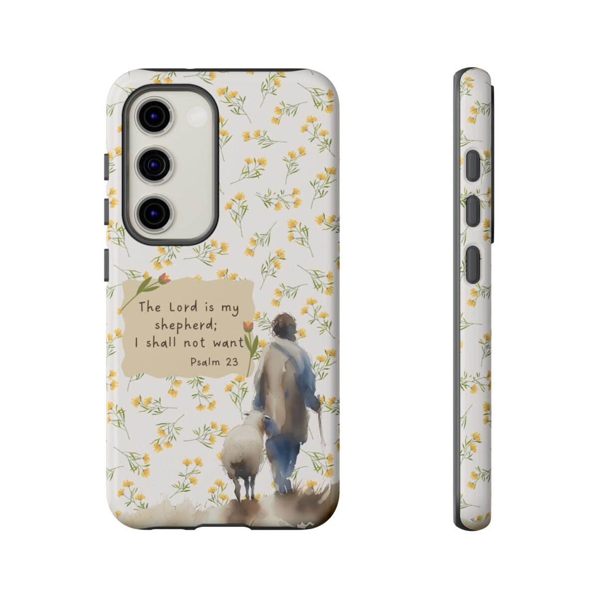 Christian Verse Phone Case The Lord is my Shepherd Psalm 23 Phone Case iPhone 16 15 14 13 12 Pro Max Samsung S24 S23 S22 S21 Plus Ultra
