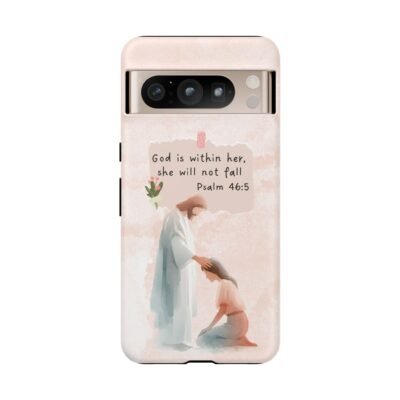 Christian Bible Verse Phone Case God is Within Her Psalm 46 5 Phone Case iPhone 16 15 14 13 12 Pro Max Samsung S24 S23 S22 S21 Plus Ultra
