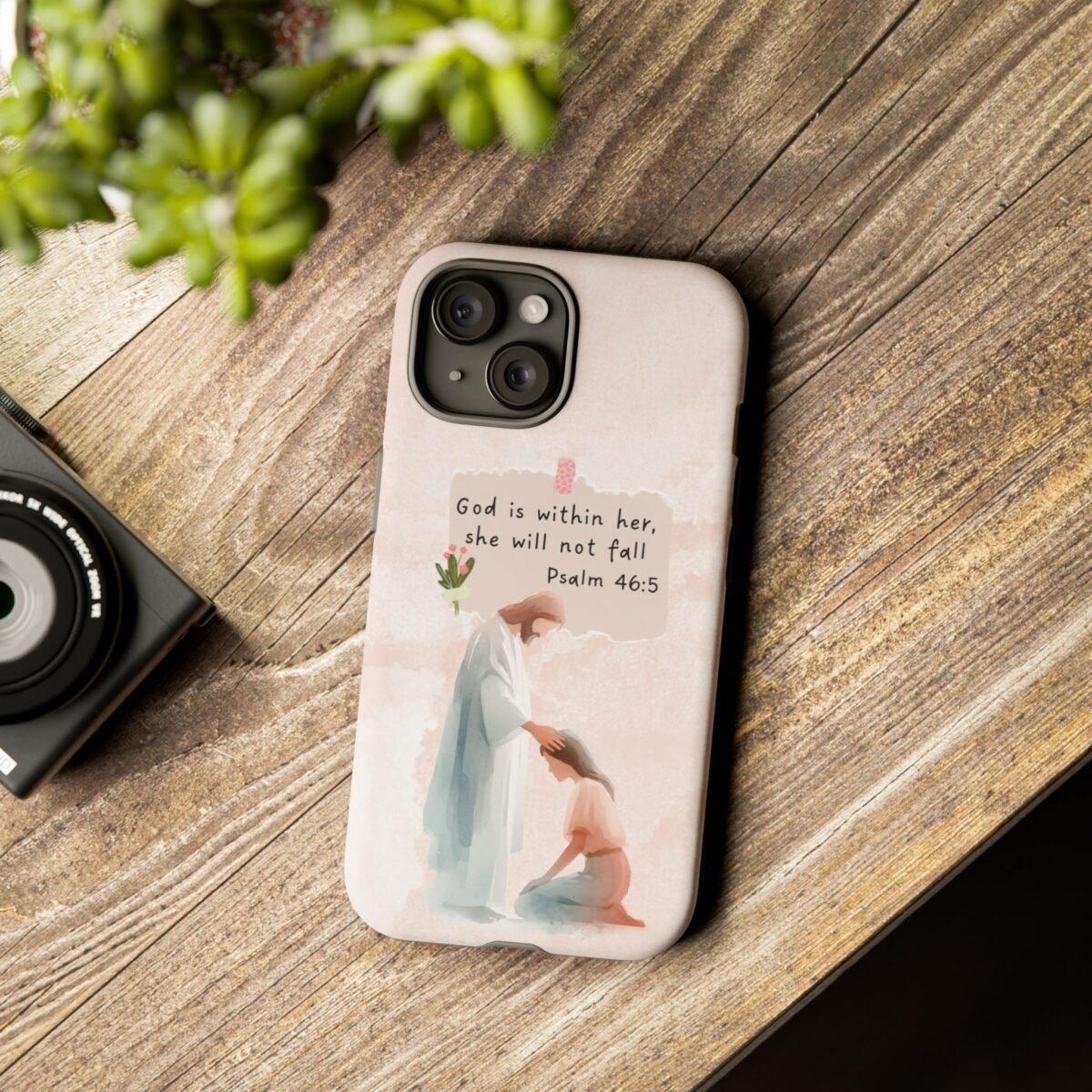 Christian Bible Verse Phone Case God is Within Her Psalm 46 5 Phone Case iPhone 16 15 14 13 12 Pro Max Samsung S24 S23 S22 S21 Plus Ultra