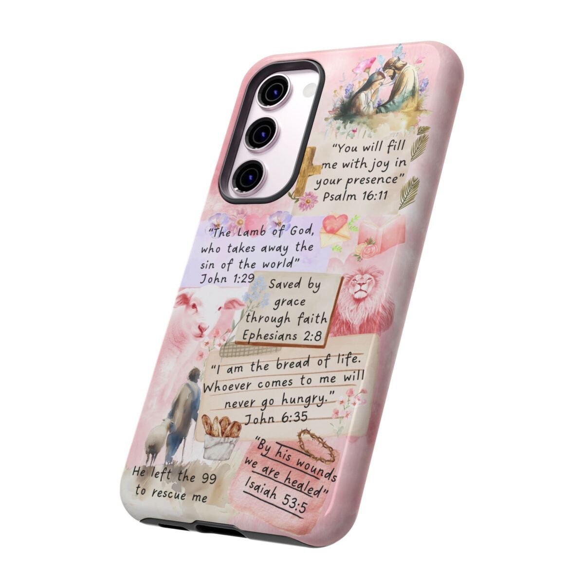 Christian Bible Verse Phone Case Christian Collage Phone Case Faith Phone Casing iPhone Samsung Galaxy Google Pixel iPhone 16 Phone Cover