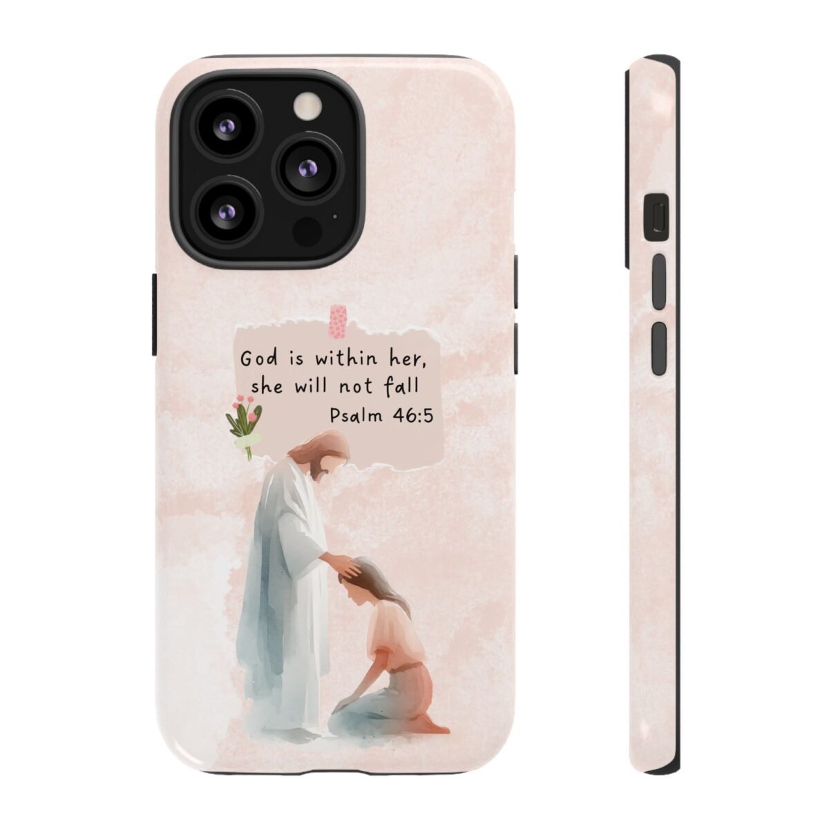 Christian Bible Verse Phone Case God is Within Her Psalm 46 5 Phone Case iPhone 16 15 14 13 12 Pro Max Samsung S24 S23 S22 S21 Plus Ultra