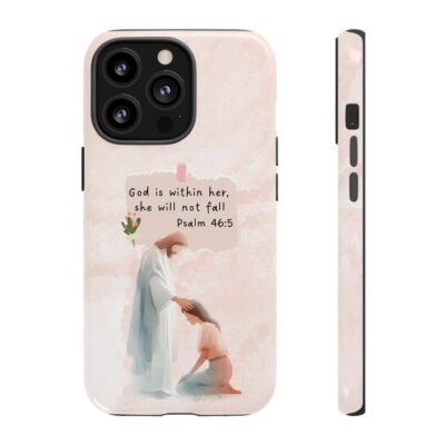 Christian Bible Verse Phone Case God is Within Her Psalm 46 5 Phone Case iPhone 16 15 14 13 12 Pro Max Samsung S24 S23 S22 S21 Plus Ultra
