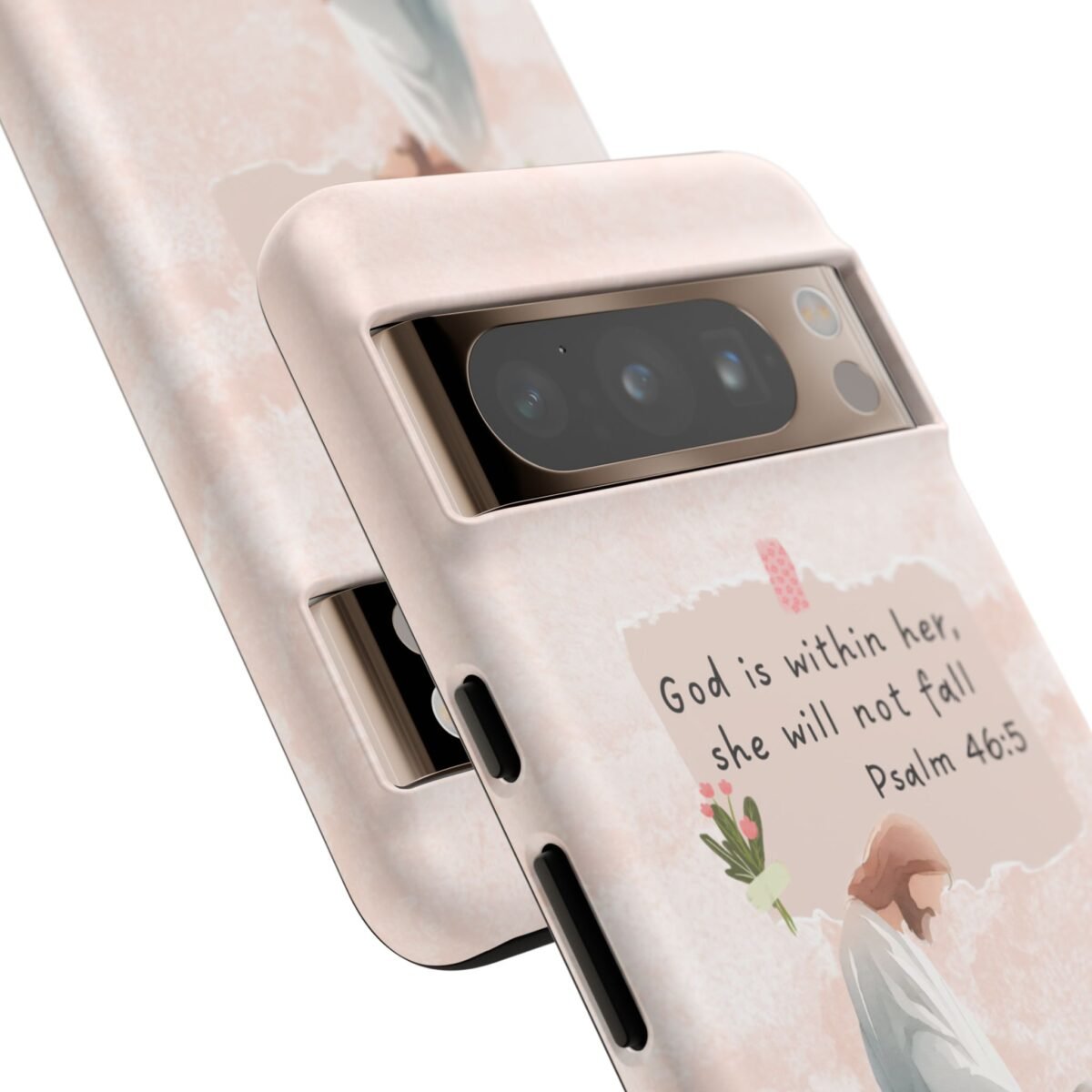 Christian Bible Verse Phone Case God is Within Her Psalm 46 5 Phone Case iPhone 16 15 14 13 12 Pro Max Samsung S24 S23 S22 S21 Plus Ultra