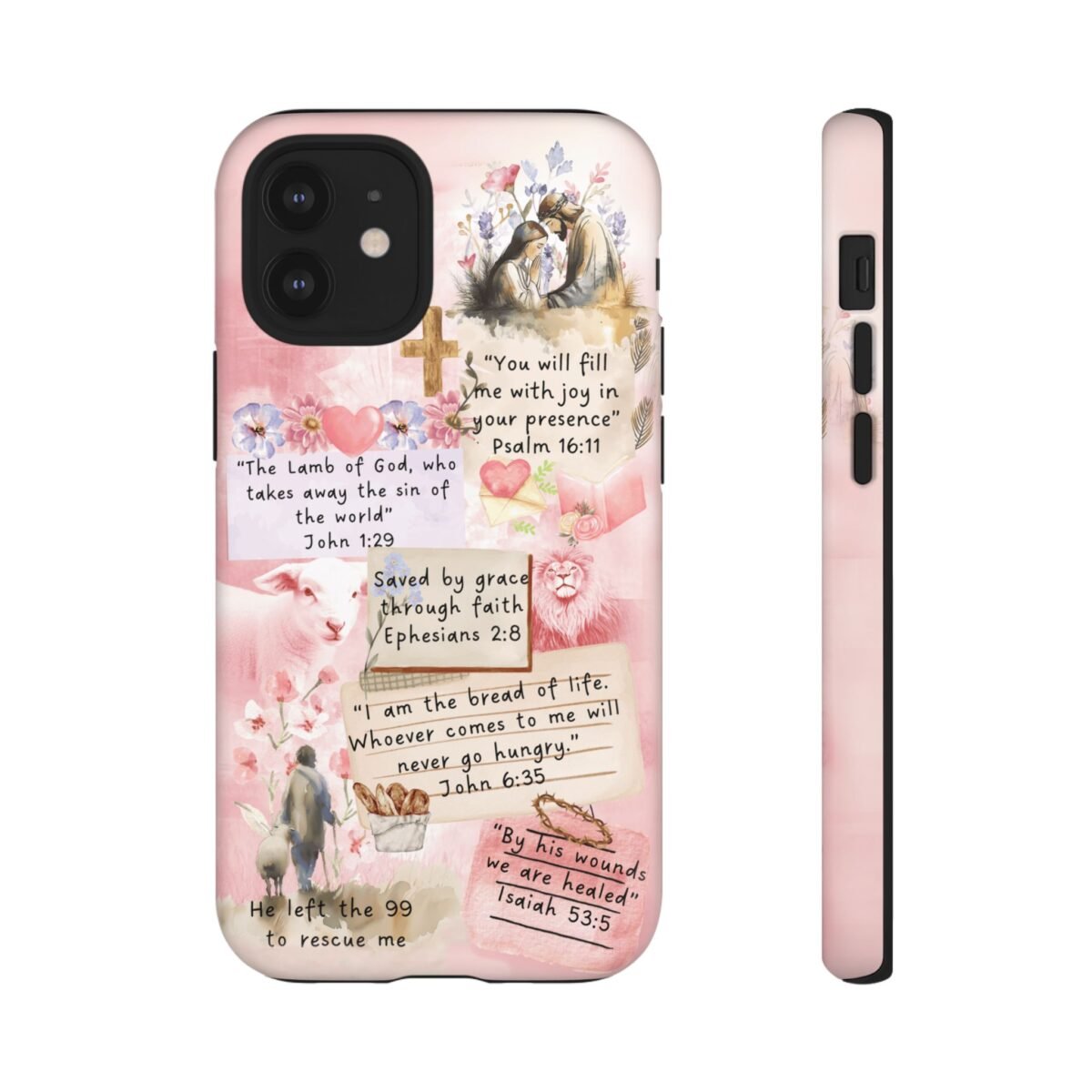 Christian Bible Verse Phone Case Christian Collage Phone Case Faith Phone Casing iPhone Samsung Galaxy Google Pixel iPhone 16 Phone Cover