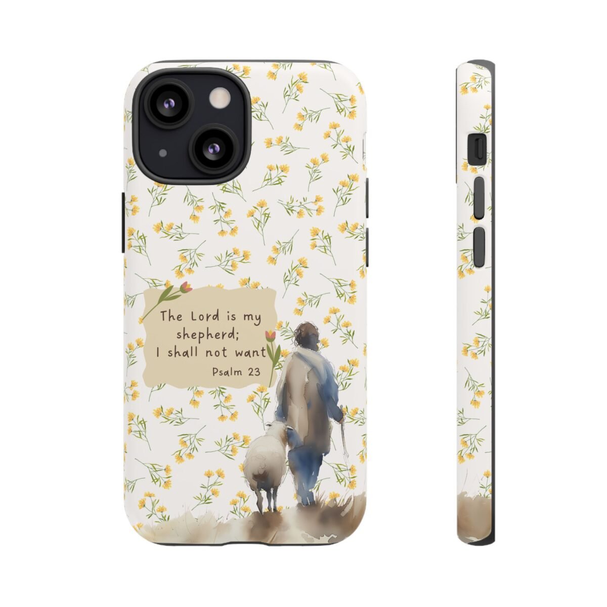 Christian Verse Phone Case The Lord is my Shepherd Psalm 23 Phone Case iPhone 16 15 14 13 12 Pro Max Samsung S24 S23 S22 S21 Plus Ultra