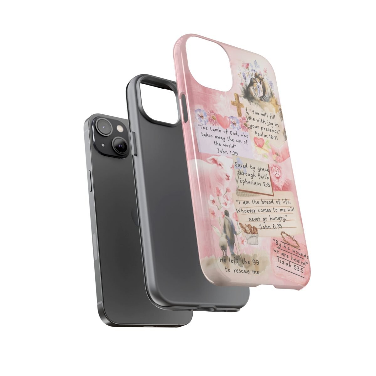 Christian Bible Verse Phone Case Christian Collage Phone Case Faith Phone Casing iPhone Samsung Galaxy Google Pixel iPhone 16 Phone Cover