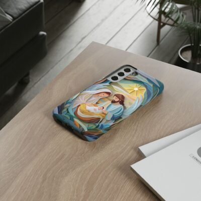 Nativity Phone Case Christian Phone Case Paper Cut 3D Effect Christmas Phone Casing iPhone Samsung Galaxy Google Pixel Faith Phone Cover