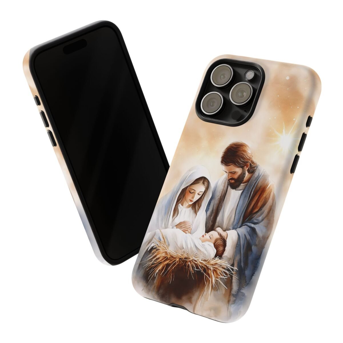 Nativity Phone Case Christian Phone Case Christmas Phone Casing iPhone Samsung Galaxy Google Pixel Phone Cover Faith Jesus Mary and Joseph
