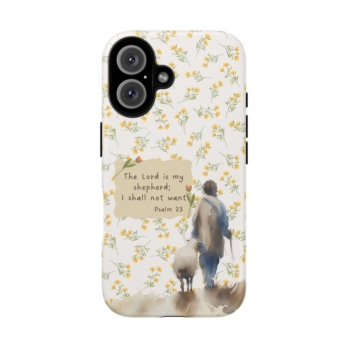 Christian Verse Phone Case The Lord is my Shepherd Psalm 23 Phone Case iPhone 16 15 14 13 12 Pro Max Samsung S24 S23 S22 S21 Plus Ultra