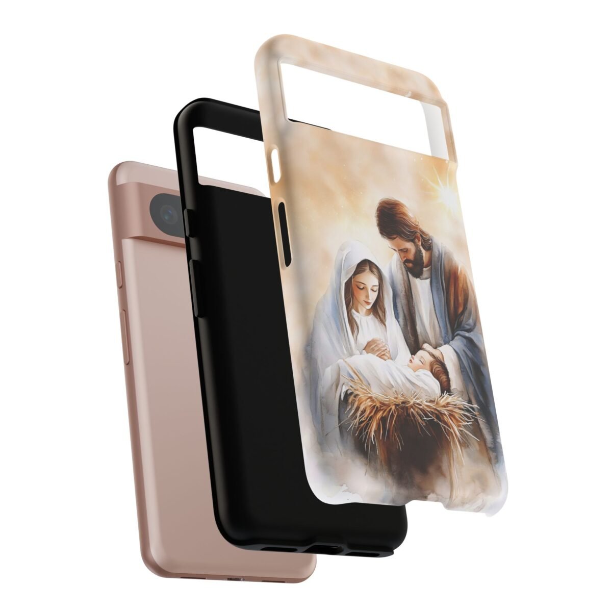 Nativity Phone Case Christian Phone Case Christmas Phone Casing iPhone Samsung Galaxy Google Pixel Phone Cover Faith Jesus Mary and Joseph