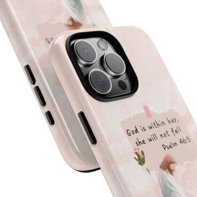 Christian Bible Verse Phone Case God is Within Her Psalm 46 5 Phone Case iPhone 16 15 14 13 12 Pro Max Samsung S24 S23 S22 S21 Plus Ultra