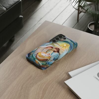 Nativity Phone Case Christian Phone Case Paper Cut 3D Effect Christmas Phone Casing iPhone Samsung Galaxy Google Pixel Faith Phone Cover
