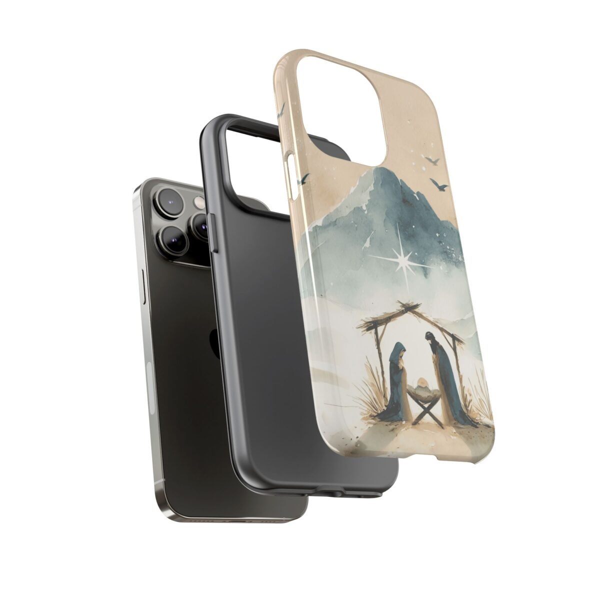 Nativity Phone Case Christian Phone Case Christmas Phone Casing iPhone Samsung Galaxy Google Pixel Phone Cover Faith Jesus Mary and Joseph
