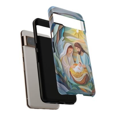 Nativity Phone Case Christian Phone Case Paper Cut 3D Effect Christmas Phone Casing iPhone Samsung Galaxy Google Pixel Faith Phone Cover