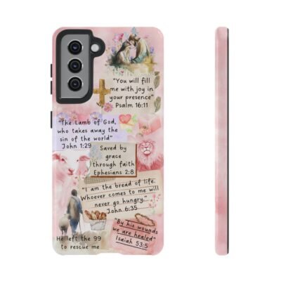 Christian Bible Verse Phone Case Christian Collage Phone Case Faith Phone Casing iPhone Samsung Galaxy Google Pixel iPhone 16 Phone Cover