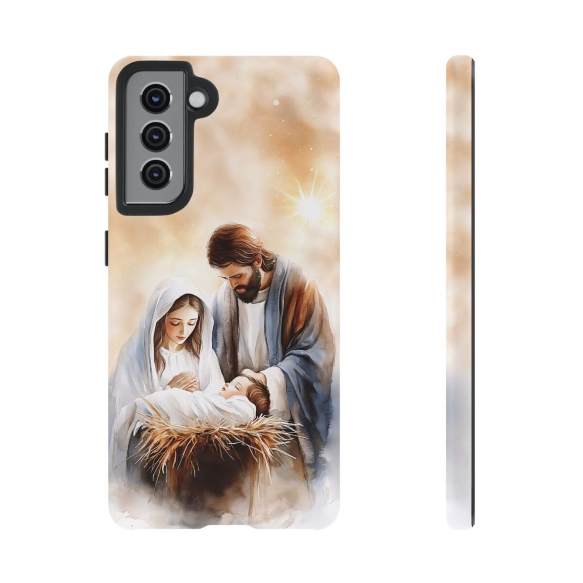 Nativity Phone Case Christian Phone Case Christmas Phone Casing iPhone Samsung Galaxy Google Pixel Phone Cover Faith Jesus Mary and Joseph