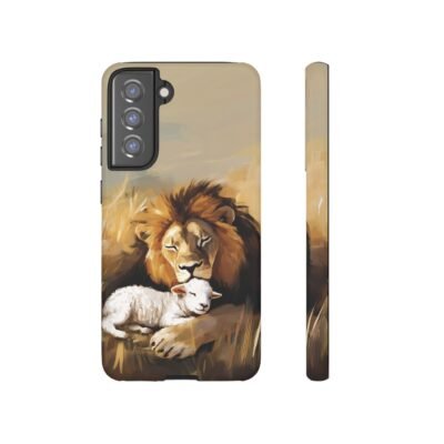 Copy of Lion and the Lamb Christian Phone Case iPhone Samsung Galaxy Google Pixel Faith in Jesus God Phone Cover Christian Inspired Gift Phone Case